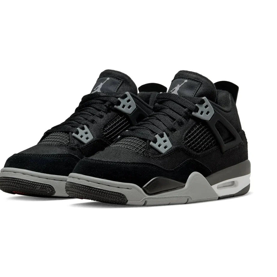 GS Retro 4 Jordan Black Air Canvas 0721